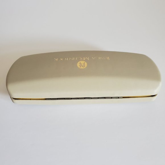 Jessica McClintock Hardshell Eyeglass Cases Black Silver Cream Blue - Picture 9 of 10